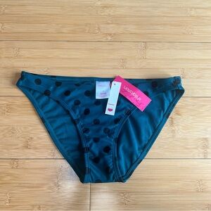 Xhilaration emerald green polka dot hipster bottoms 💚NWT